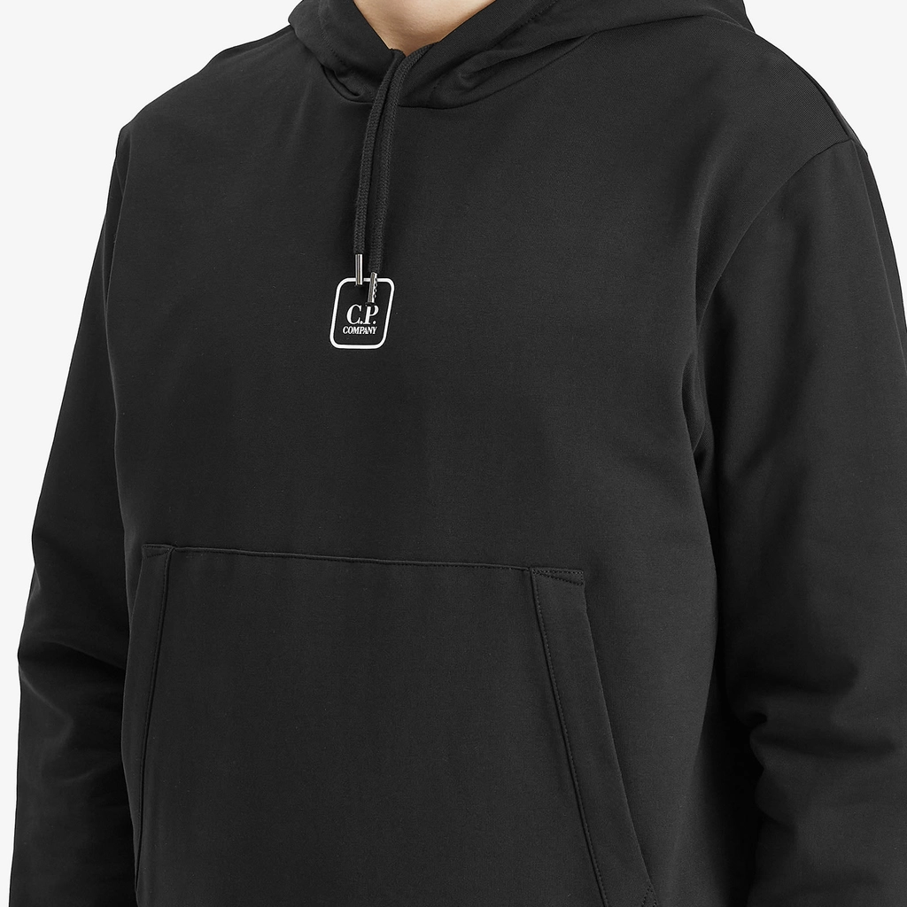 CP Company Men's Metropolis Series Stretch Fleece Hoodie Black
